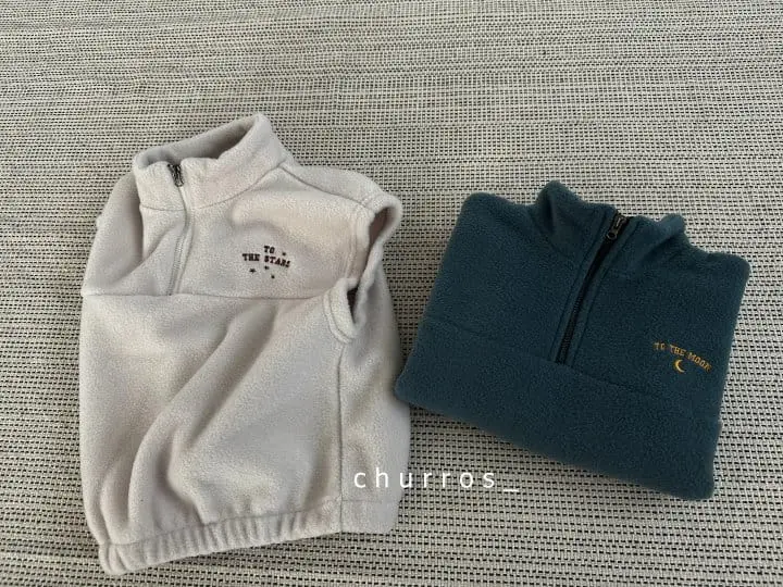 Churros - Korean Children Fashion - #childofig - Star Fleece Vest - 12