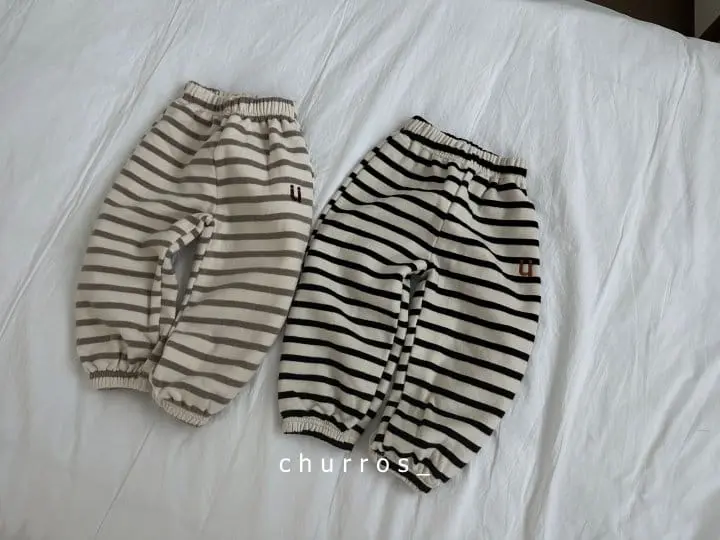 Churros - Korean Children Fashion - #childofig - U Stropes Pants - 10
