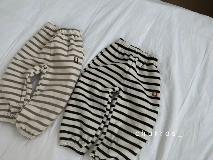Churros - Korean Children Fashion - #childrensboutique - U Stropes Pants - 11