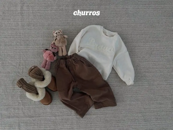 Churros - Korean Children Fashion - #designkidswear - Bravo Embroidery Sweatshirt - 9