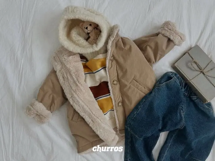 Churros - Korean Children Fashion - #kidsshorts - Denggang Sweatshirt - 8