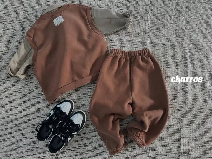 Churros - Korean Children Fashion - #kidzfashiontrend - V Neck Fleece Vest - 7