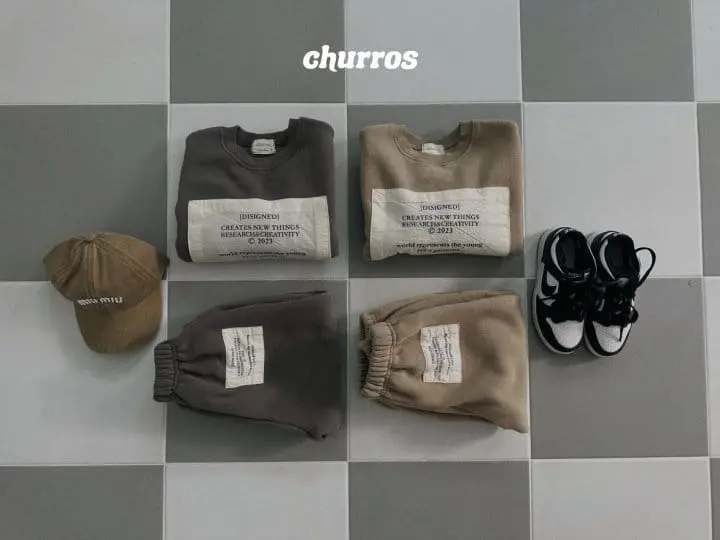 Churros - Korean Children Fashion - #littlefashionista - Patch Fleece Sweatshirt