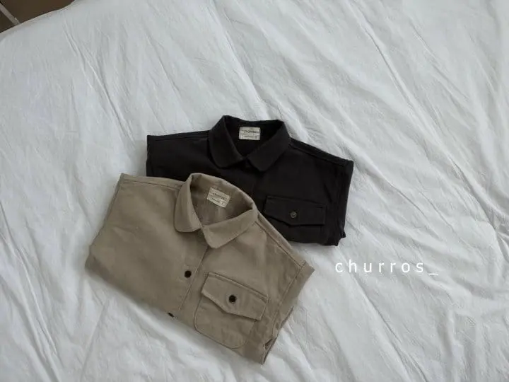 Churros - Korean Children Fashion - #magicofchildhood - Point Button Shirt - 8