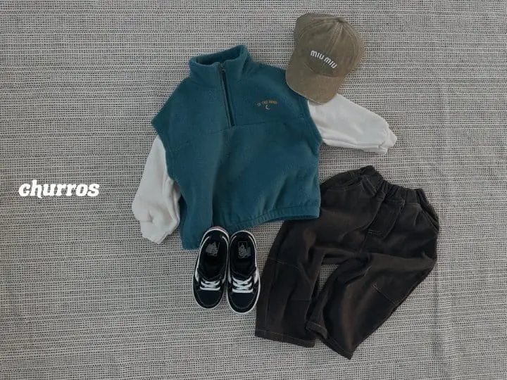 Churros - Korean Children Fashion - #magicofchildhood - Star Fleece Vest - 6