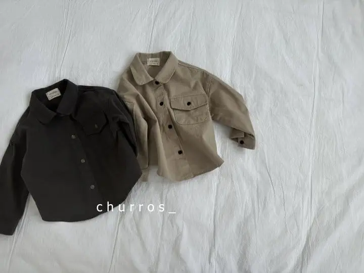 Churros - Korean Children Fashion - #minifashionista - Point Button Shirt - 9