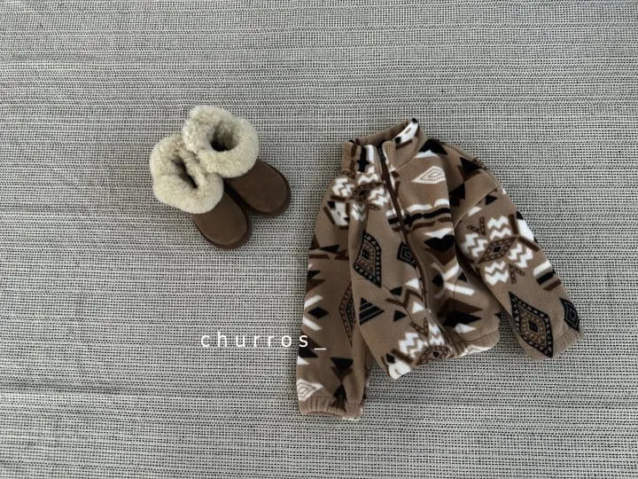 Churros - Korean Children Fashion - #prettylittlegirls - Inka Fleece Zip-up - 7