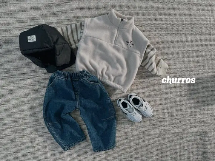 Churros - Korean Children Fashion - #todddlerfashion - Star Fleece Vest - 9