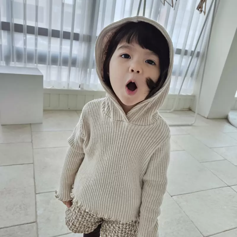 Color - Korean Children Fashion - #childrensboutique - Cream Hoody Tee - 10