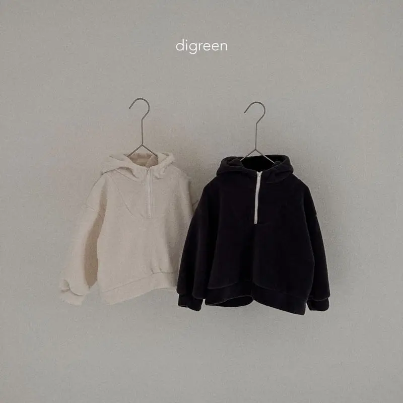 Digreen - Korean Children Fashion - #childofig - Turtleneck Zip-up - 4