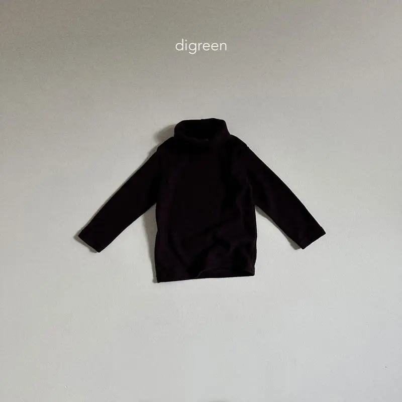 Digreen - Korean Children Fashion - #childrensboutique - Vanilla Turtleneck Tee - 8