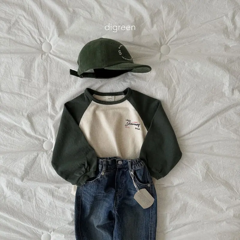 Digreen - Korean Children Fashion - #designkidswear - Life Raglan Tee - 12
