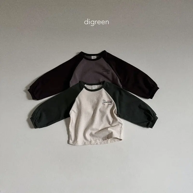 Digreen - Korean Children Fashion - #kidsshorts - Life Raglan Tee