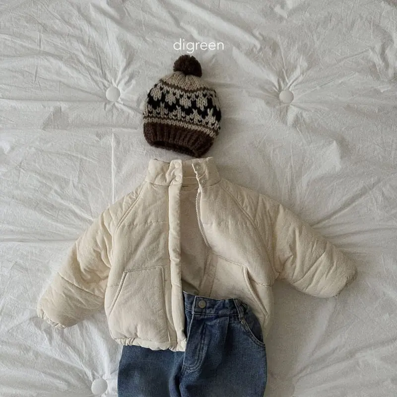 Digreen - Korean Children Fashion - #kidsshorts - Ppang Padding Jacket - 10