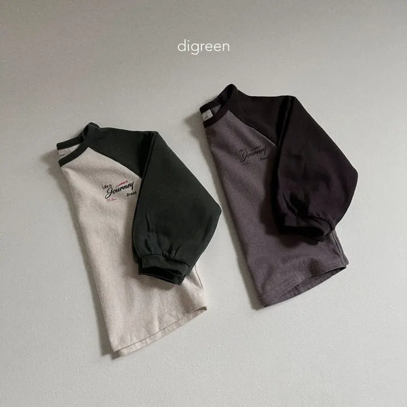Digreen - Korean Children Fashion - #kidzfashiontrend - Life Raglan Tee - 3