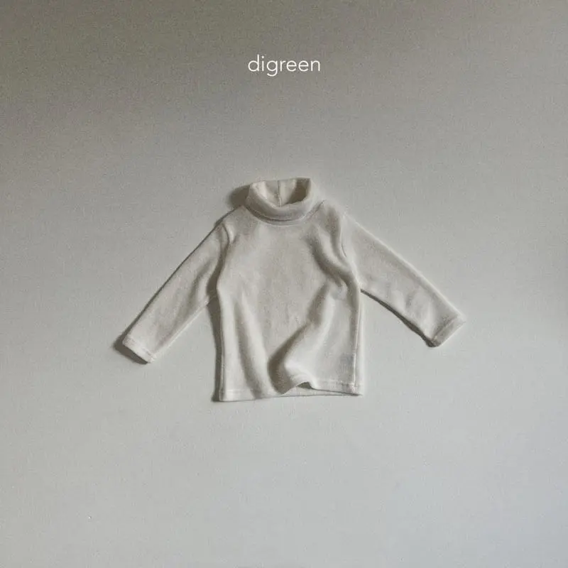Digreen - Korean Children Fashion - #magicofchildhood - Vanilla Turtleneck Tee - 4