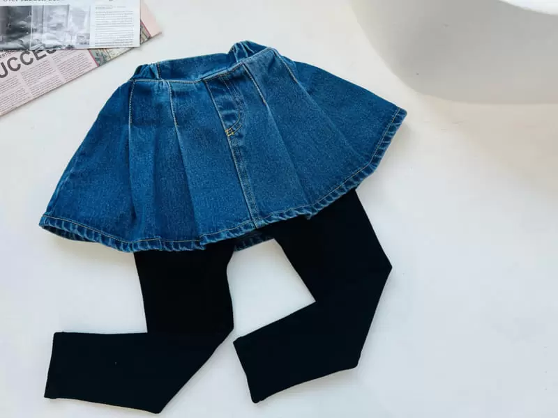 Dore Dore - Korean Children Fashion - #Kfashion4kids - Iv Skirt Leggings