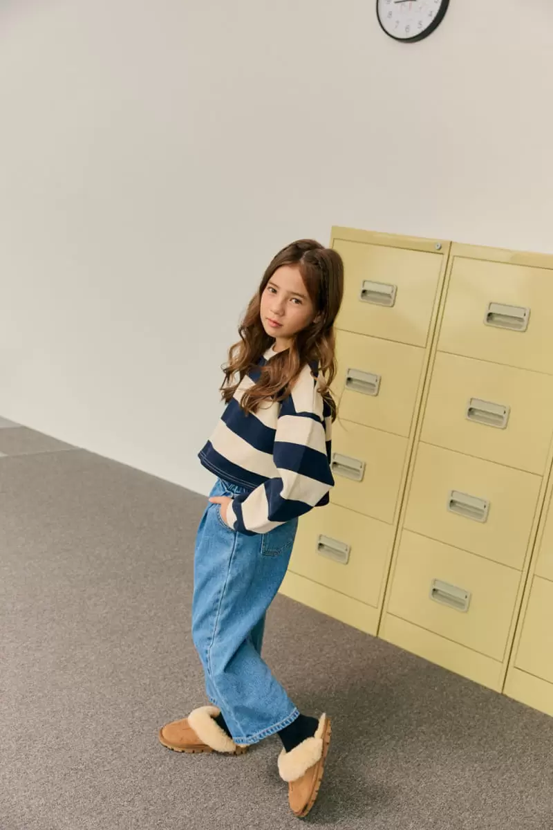 Dore Dore - Korean Children Fashion - #kidsshorts - Front Wrinkle Fleece Jeans - 3