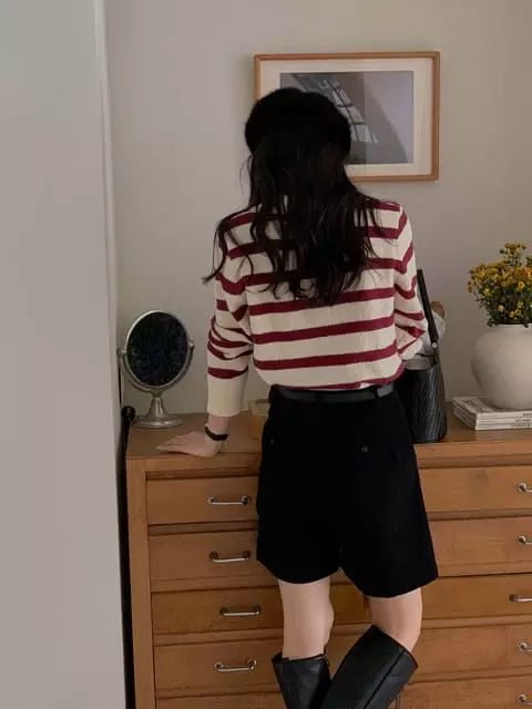 Dress Room - Korean Women Fashion - #momslook - Morning St Towel Knit Tee - 10