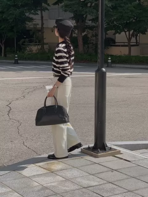 Dress Room - Korean Women Fashion - #momslook - Morning St Towel Knit Tee - 2
