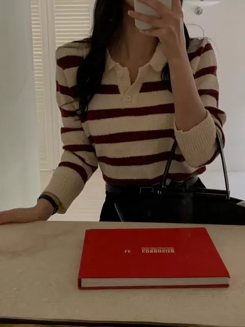 Dress Room - Korean Women Fashion - #momslook - Morning St Towel Knit Tee - 8