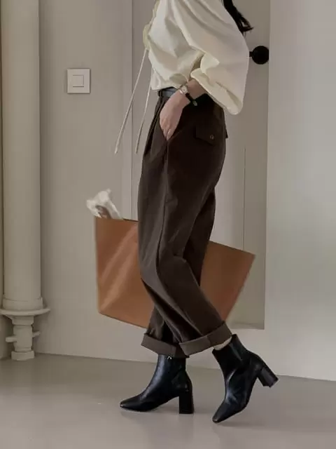 Dress Room - Korean Women Fashion - #momslook - Merry Corduroy Pants - 6