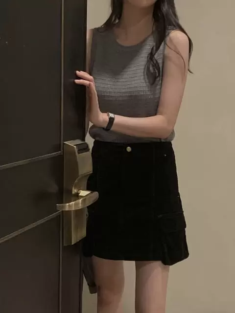 Dress Room - Korean Women Fashion - #momslook - Dau Knit Sleeveless