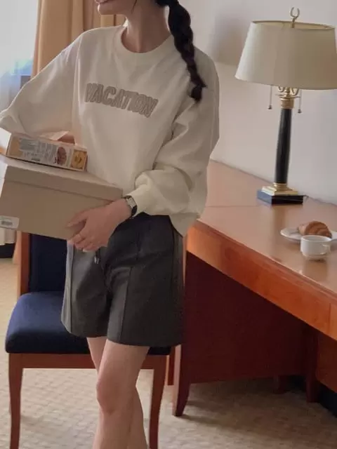 Dress Room - Korean Women Fashion - #momslook - Vacation Sweatshirt - 9