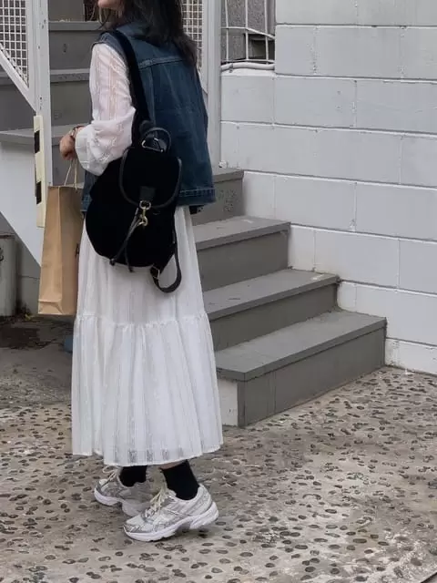 Dress Room - Korean Women Fashion - #momslook - Merci Denim Vest - 7