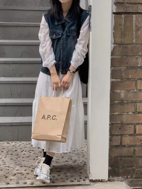 Dress Room - Korean Women Fashion - #momslook - Merci Denim Vest - 9