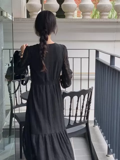 Dress Room - Korean Women Fashion - #momslook - Lace Mihwa One-piece - 6