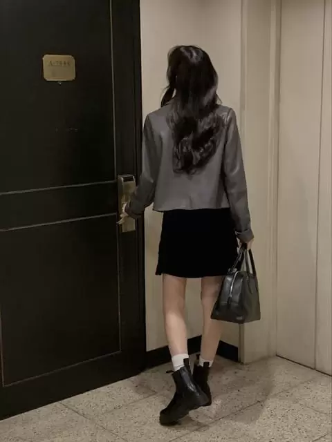 Dress Room - Korean Women Fashion - #restrostyle - Night Lea Jacket - 2