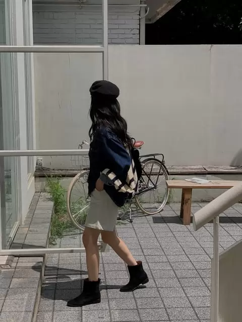 Dress Room - Korean Women Fashion - #vintagekidsstyle - Ancle Denim Shirt - 6