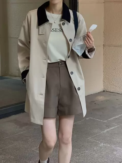Dress Room - Korean Women Fashion - #womensfashion - Corduroy Trench Coat - 6