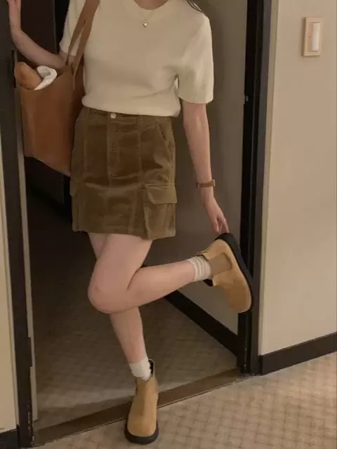 Dress Room - Korean Women Fashion - #womensfashion - Bagle Cargo Skirt - 5
