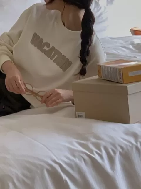 Dress Room - Korean Women Fashion - #womensfashion - Vacation Sweatshirt - 11