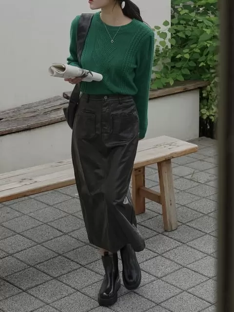 Dress Room - Korean Women Fashion - #womensfashion - Apfel Skirt - 7