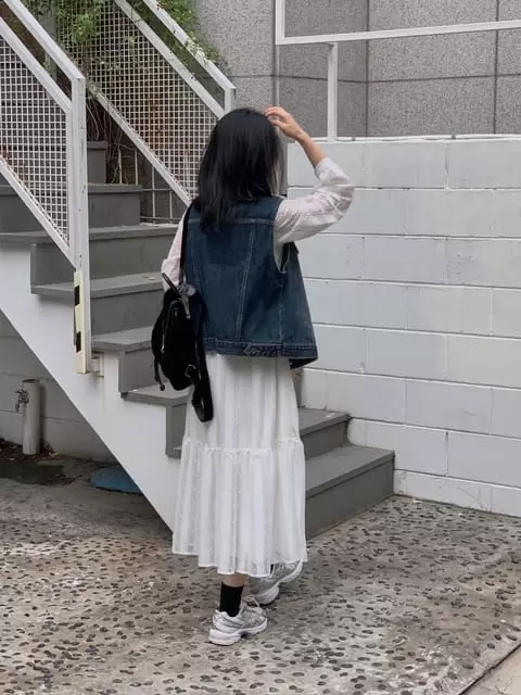 Dress Room - Korean Women Fashion - #womensfashion - Merci Denim Vest - 8