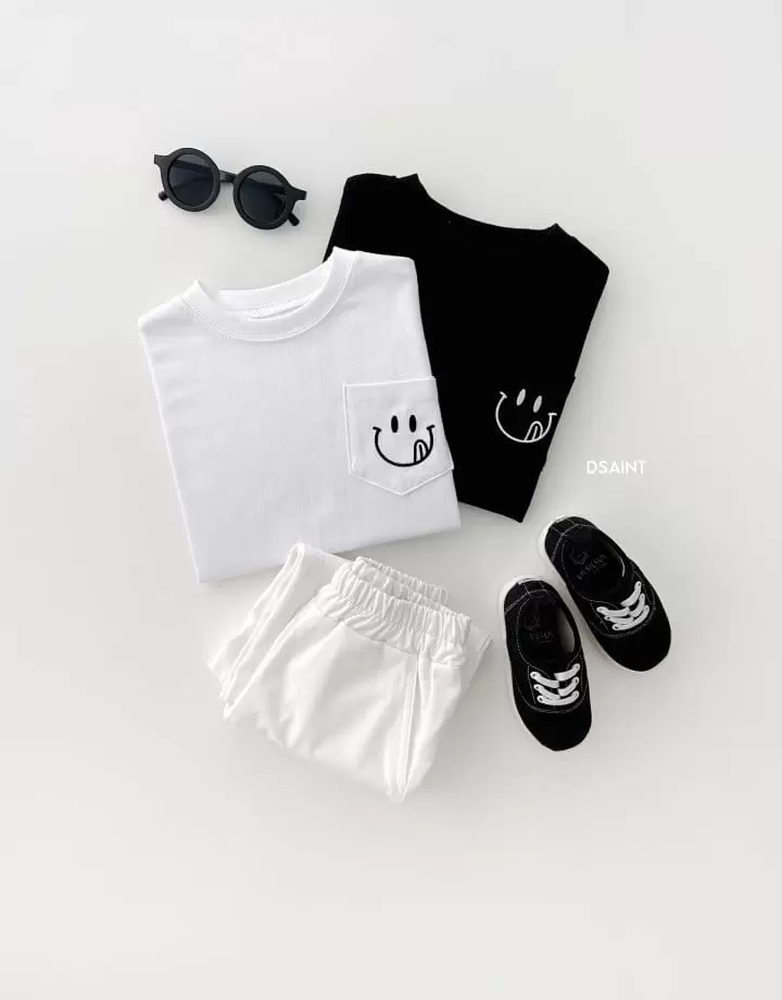 Dsaint - Korean Children Fashion - #Kfashion4kids - Pocket Smile Tee - 4