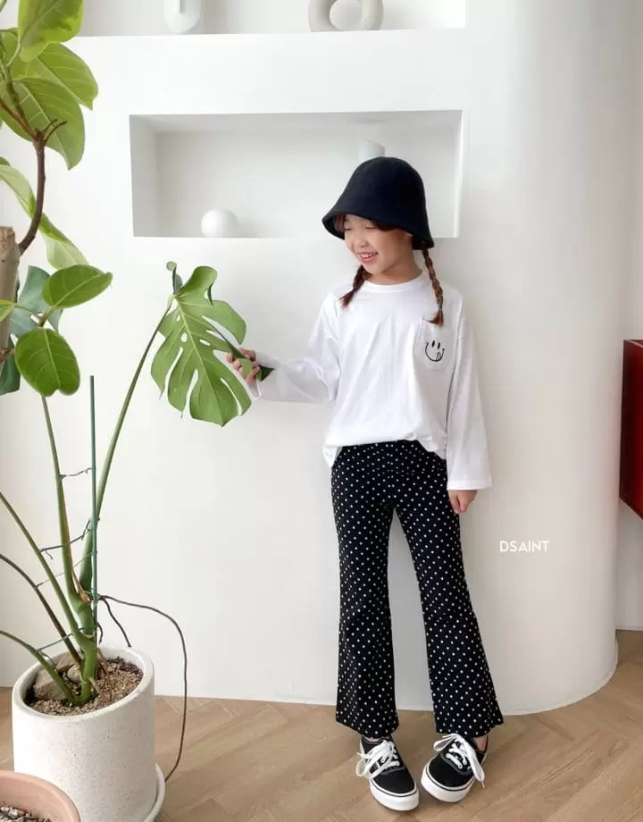 Dsaint - Korean Children Fashion - #stylishchildhood - Pocket Smile Tee - 10