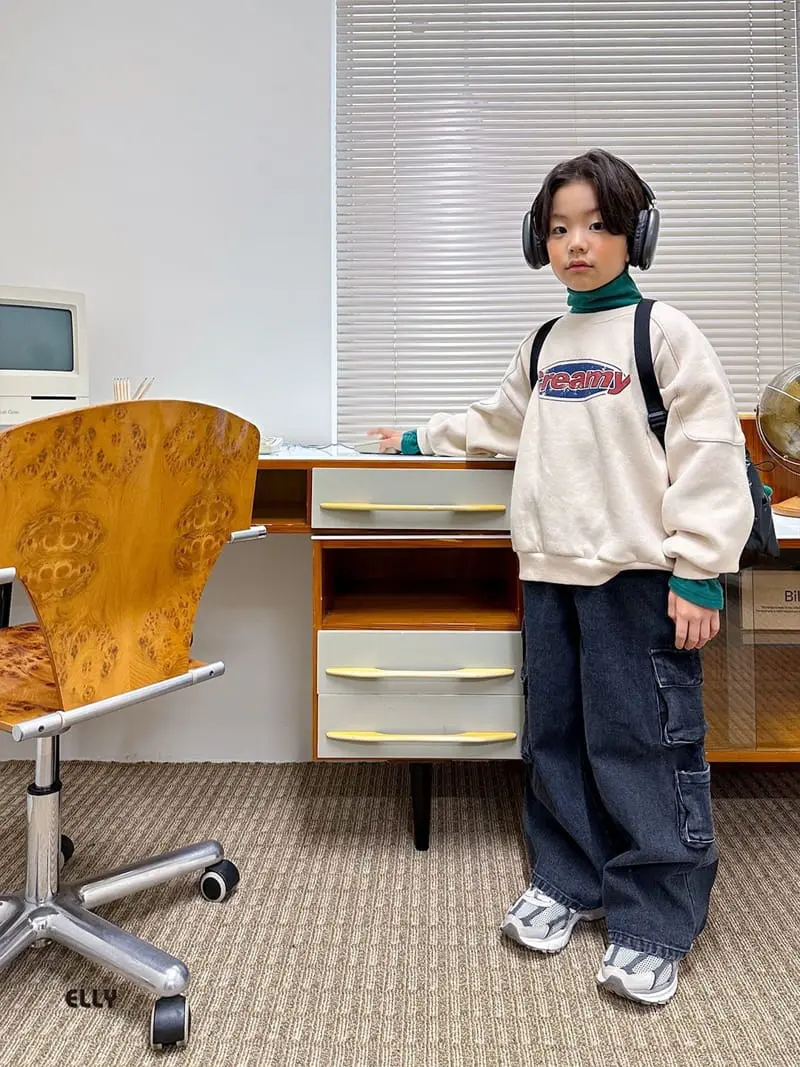 Ellymolly - Korean Children Fashion - #Kfashion4kids - Creamy Sweatshirt