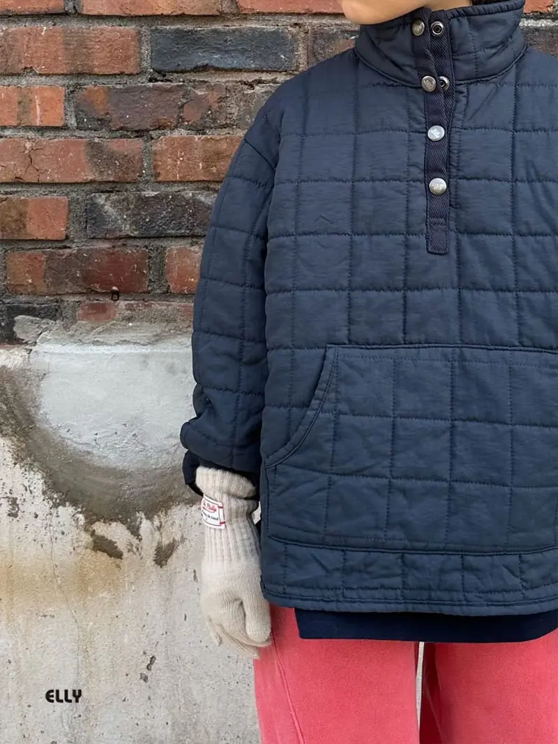 Ellymolly - Korean Children Fashion - #Kfashion4kids - Atom Padding Half Zip-up - 11
