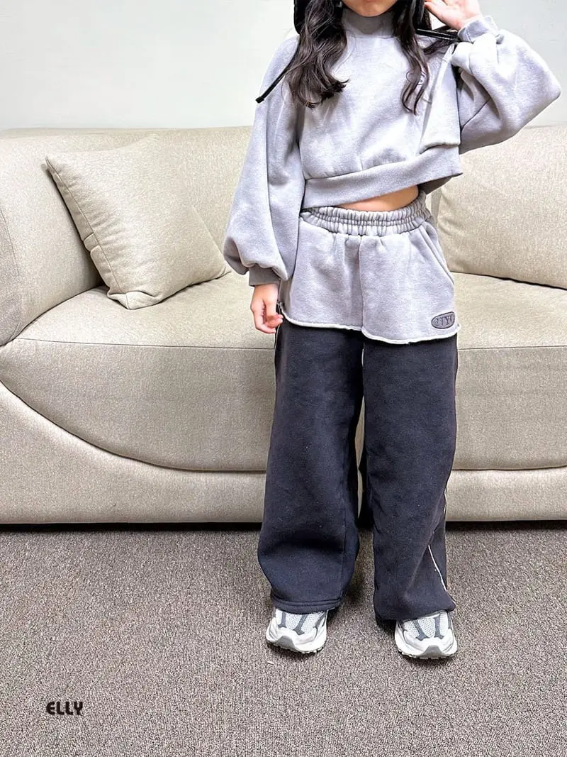 Ellymolly - Korean Children Fashion - #childofig - Polar Crop Sweatshirt - 4