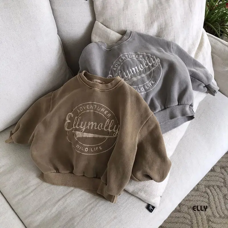 Ellymolly - Korean Children Fashion - #discoveringself - Aventure Dyeing Sweatshirt - 12