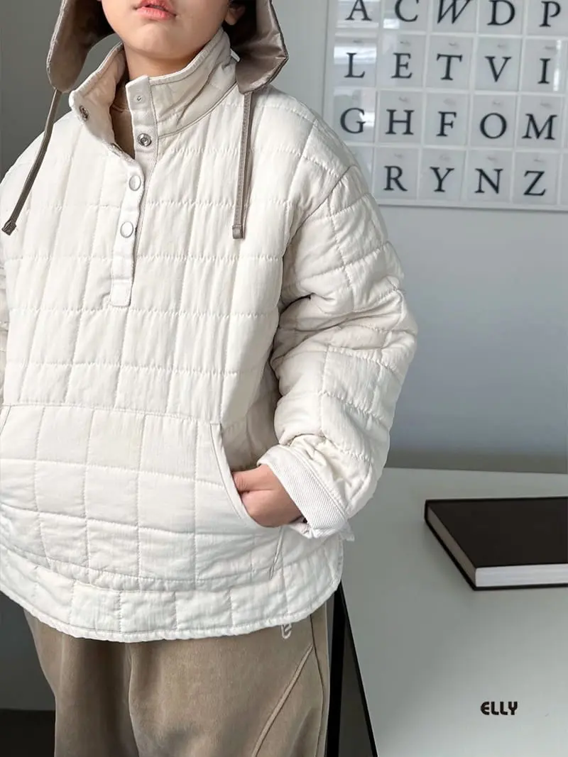 Ellymolly - Korean Children Fashion - #discoveringself - Atom Padding Half Zip-up - 6