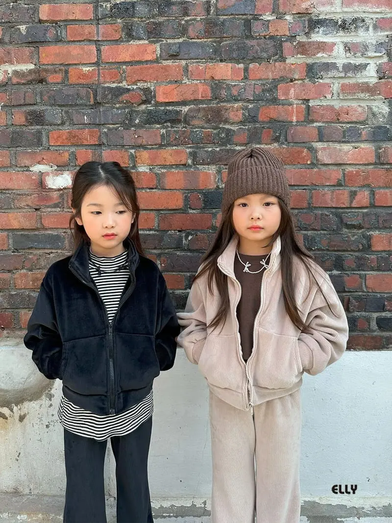 Ellymolly - Korean Children Fashion - #fashionkids - M China Collar Crop Jumper