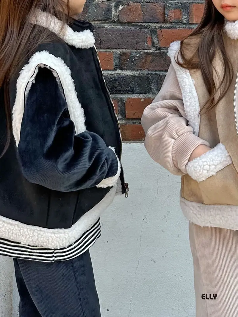 Ellymolly - Korean Children Fashion - #kidsstore - M China Collar Crop Jumper - 4