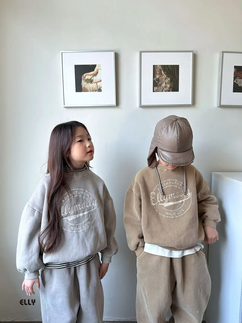 Ellymolly - Korean Children Fashion - #kidzfashiontrend - Aventure Dyeing Sweatshirt - 2