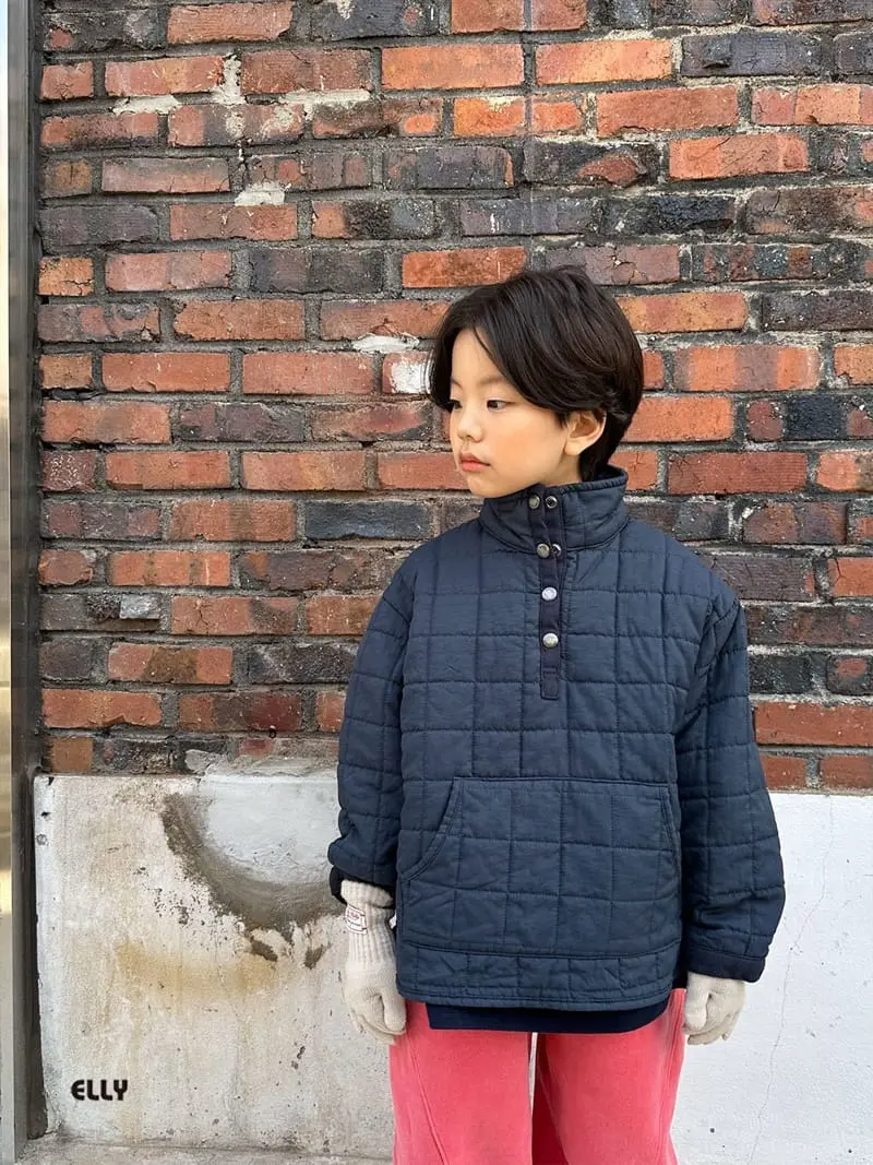 Ellymolly - Korean Children Fashion - #kidzfashiontrend - Atom Padding Half Zip-up - 10