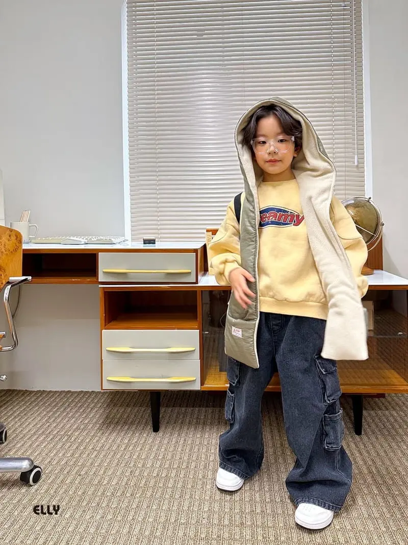 Ellymolly - Korean Children Fashion - #magicofchildhood - Creamy Sweatshirt - 3